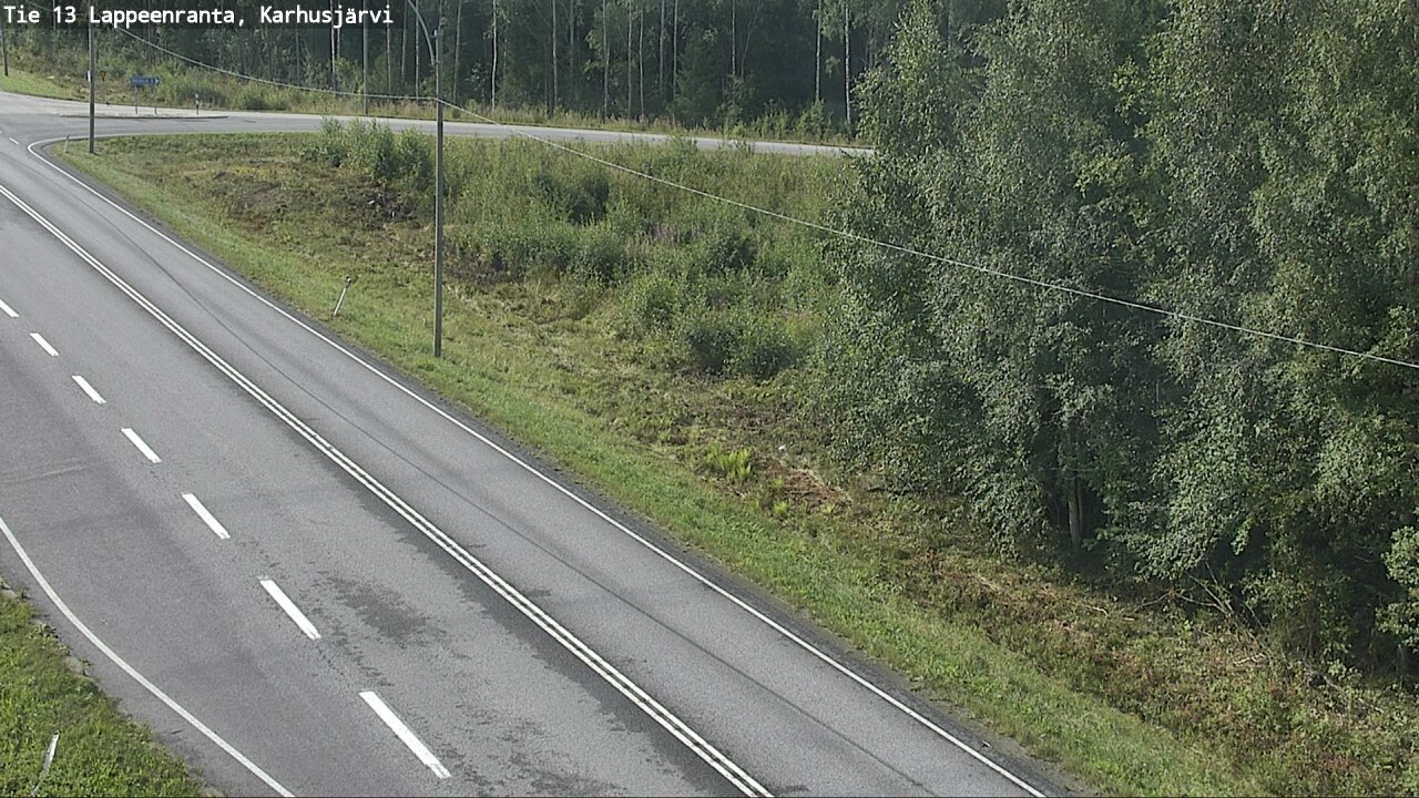 Weather Camera Image Road 13 Karhusjärvi, Lappeenranta, Etelä-Karjala