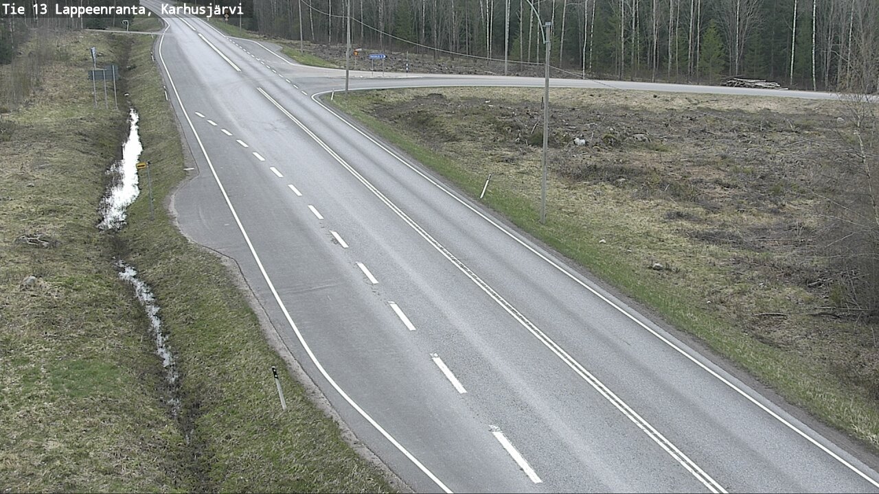 Weather Camera Image Road 13 Karhusjärvi, Lappeenranta, Etelä-Karjala