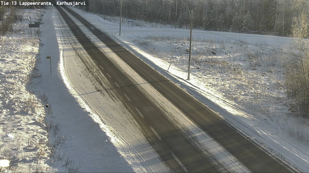 Weather Camera Image Road 13 Karhusjärvi, Lappeenranta, Etelä-Karjala