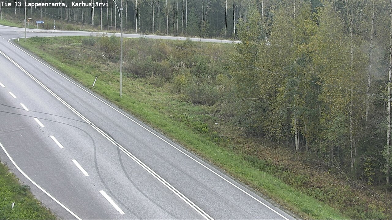 Weather Camera Image Road 13 Karhusjärvi, Lappeenranta, Etelä-Karjala