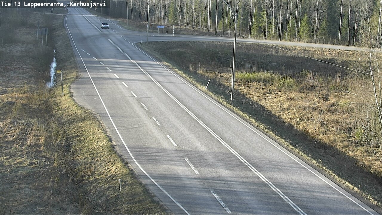 Weather Camera Image Väg 13 Karhusjärvi, Lappeenranta, Etelä-Karjala