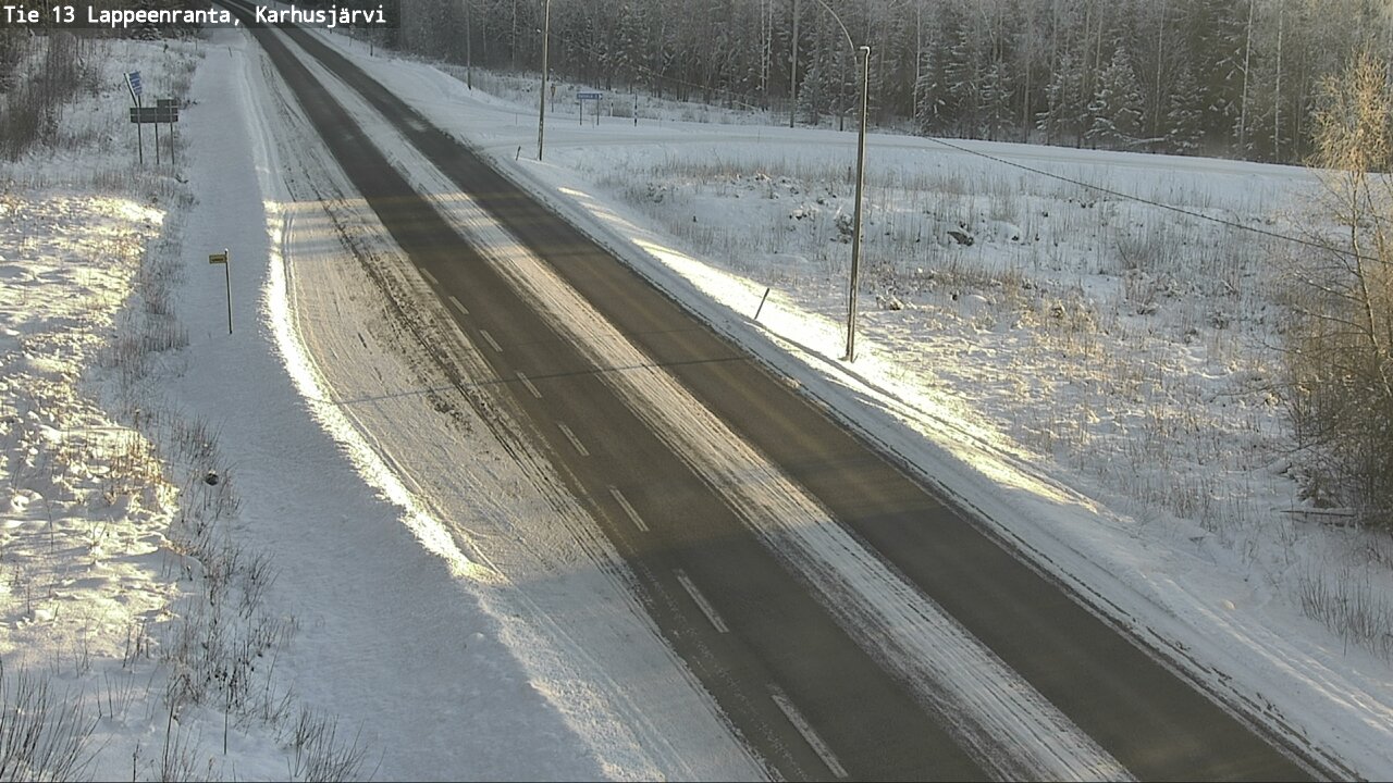 Weather Camera Image Road 13 Karhusjärvi, Lappeenranta, Etelä-Karjala