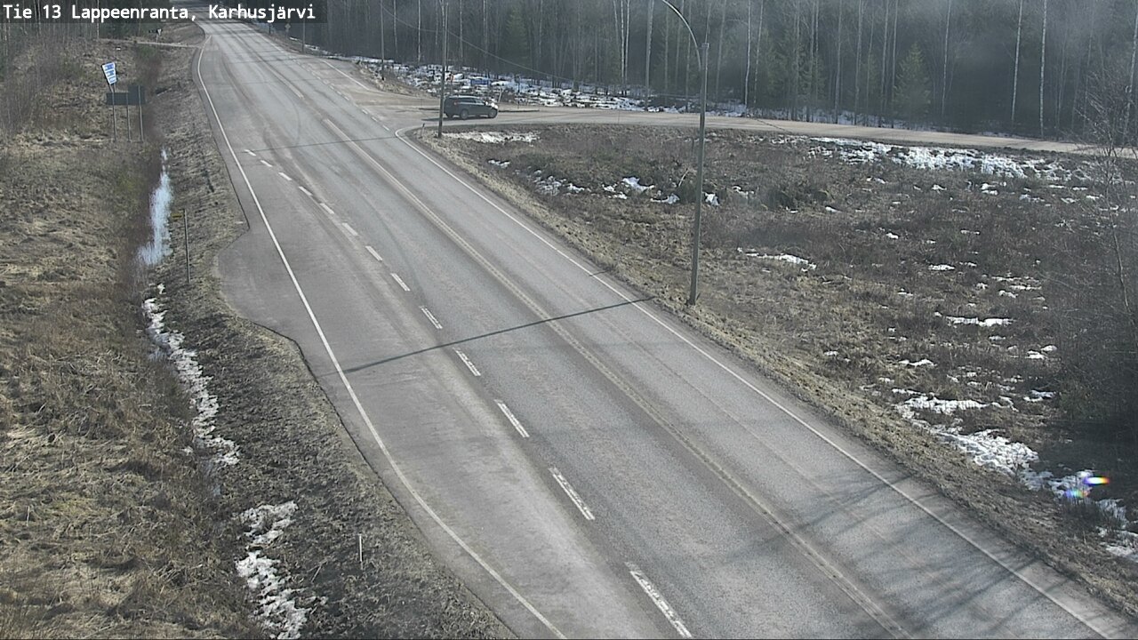 Weather Camera Image Väg 13 Karhusjärvi, Lappeenranta, Etelä-Karjala