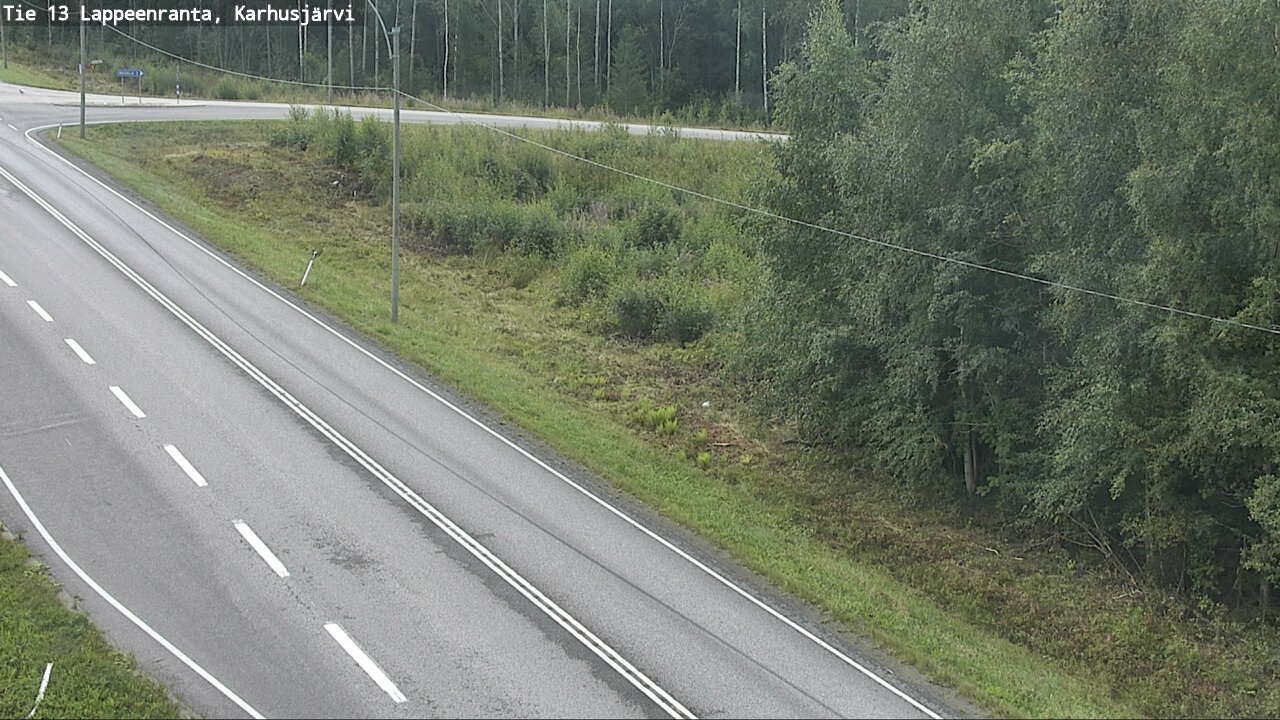 Weather Camera Image Road 13 Karhusjärvi, Lappeenranta, Etelä-Karjala