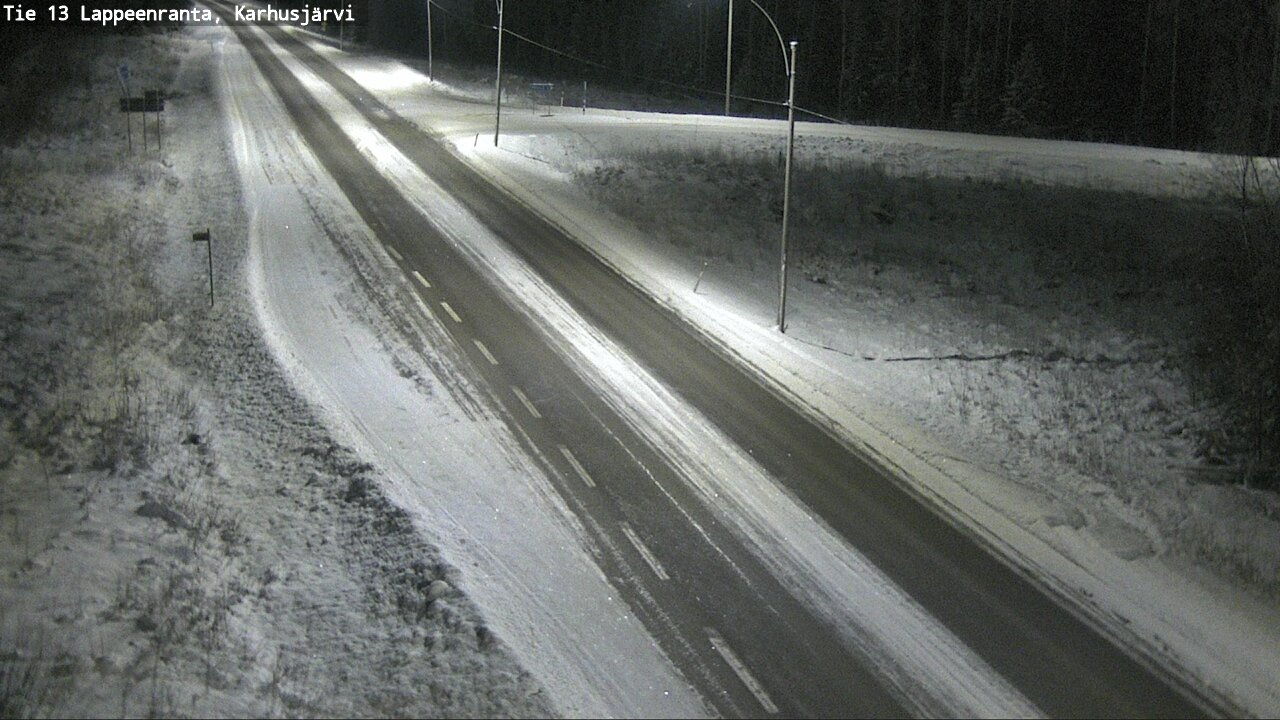 Weather Camera Image Road 13 Karhusjärvi, Lappeenranta, Etelä-Karjala