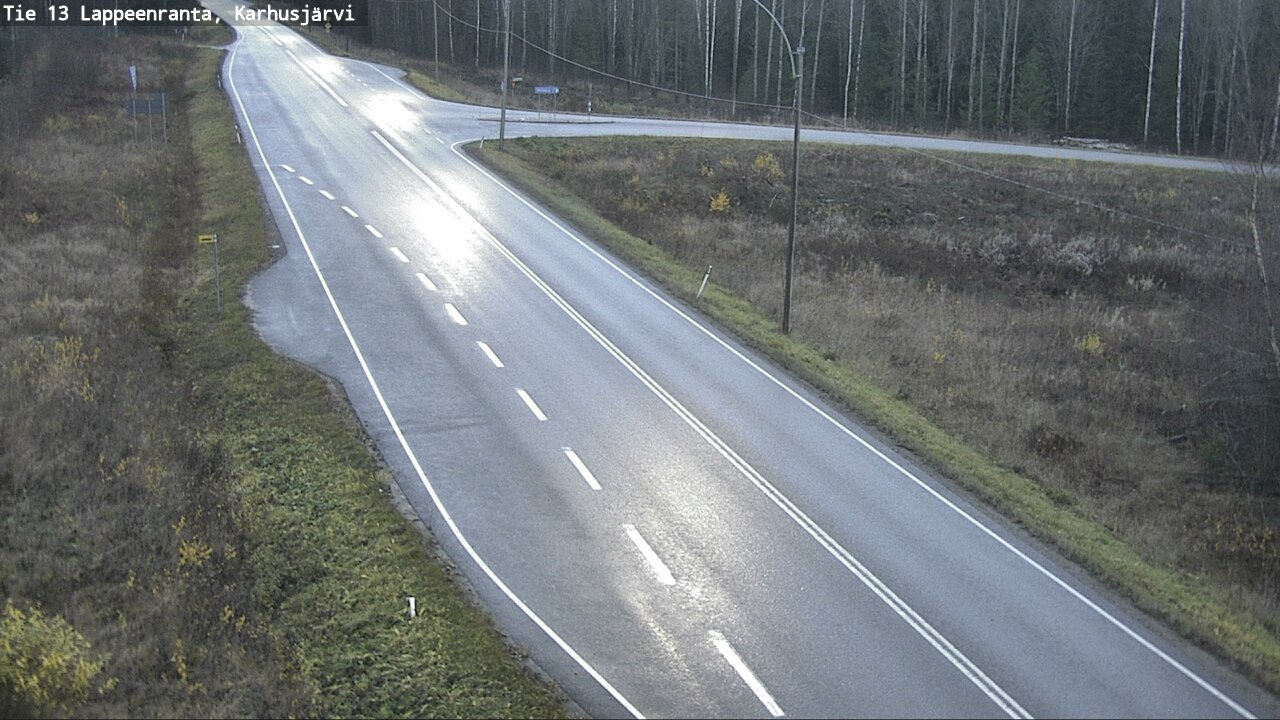 Weather Camera Image Road 13 Karhusjärvi, Lappeenranta, Etelä-Karjala