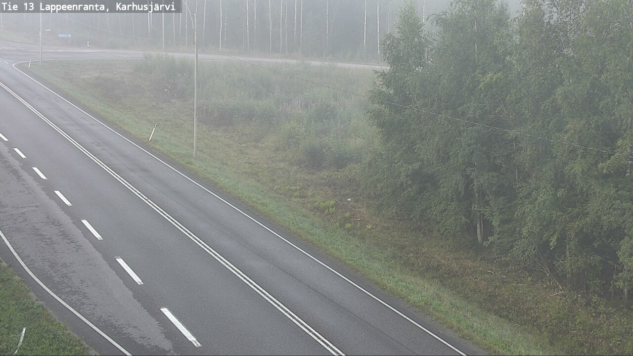 Weather Camera Image Road 13 Karhusjärvi, Lappeenranta, Etelä-Karjala