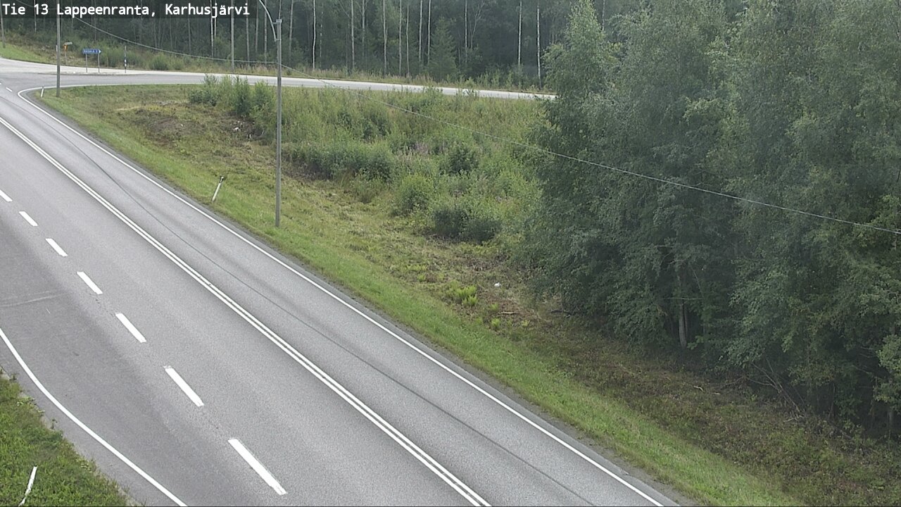 Weather Camera Image Road 13 Karhusjärvi, Lappeenranta, Etelä-Karjala