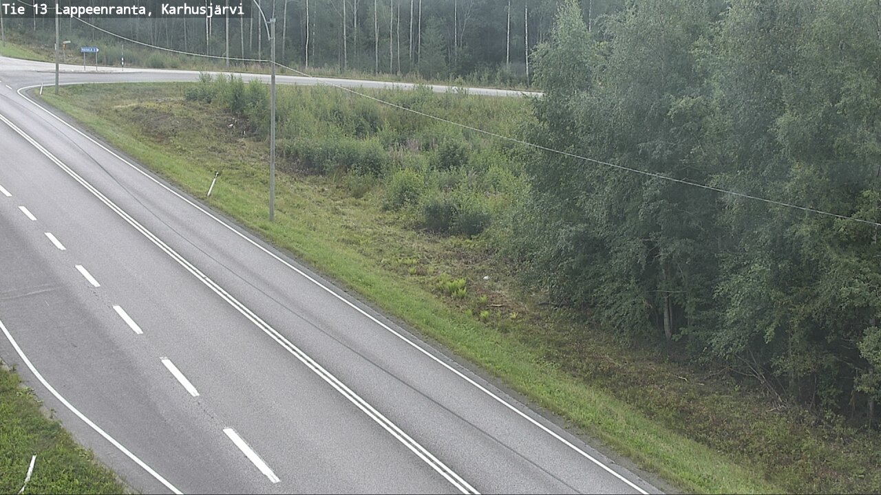 Weather Camera Image Road 13 Karhusjärvi, Lappeenranta, Etelä-Karjala