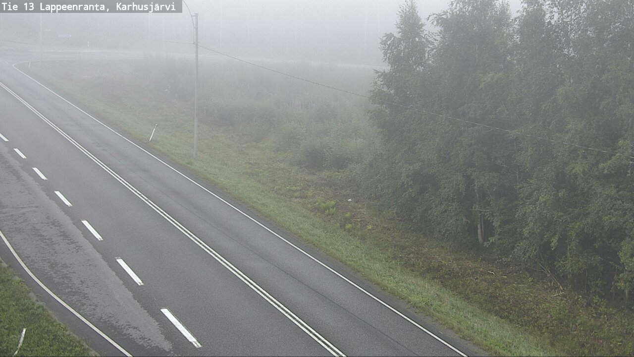 Weather Camera Image Road 13 Karhusjärvi, Lappeenranta, Etelä-Karjala