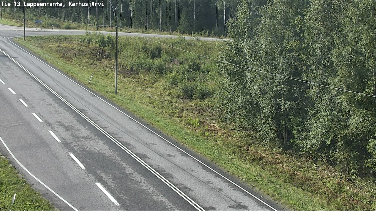 Weather Camera Image Road 13 Karhusjärvi, Lappeenranta, Etelä-Karjala
