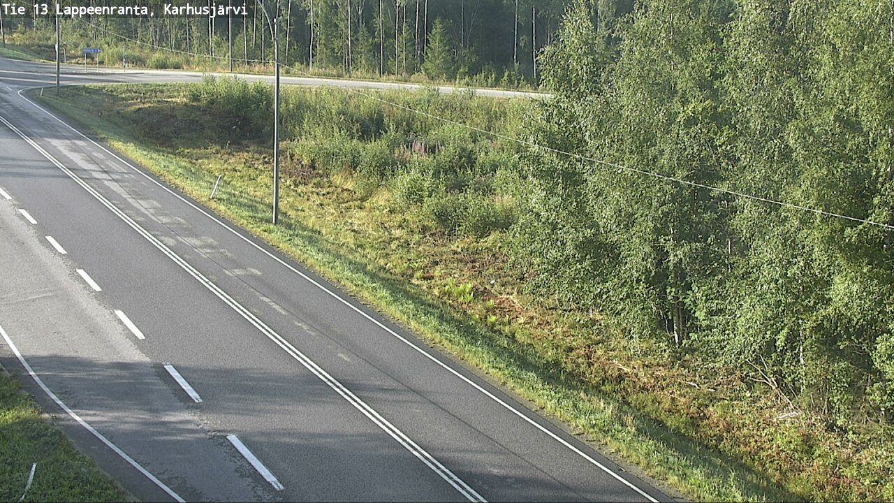 Weather Camera Image Road 13 Karhusjärvi, Lappeenranta, Etelä-Karjala