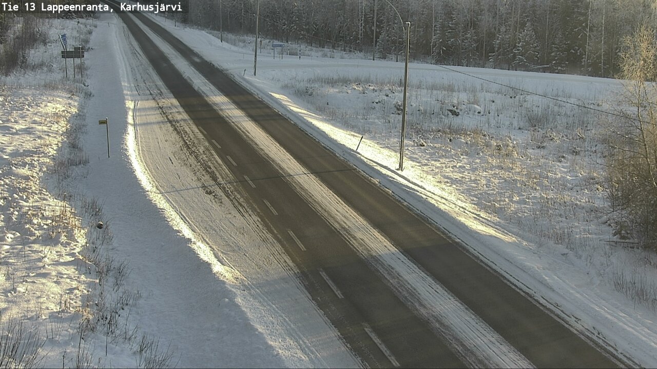 Weather Camera Image Road 13 Karhusjärvi, Lappeenranta, Etelä-Karjala