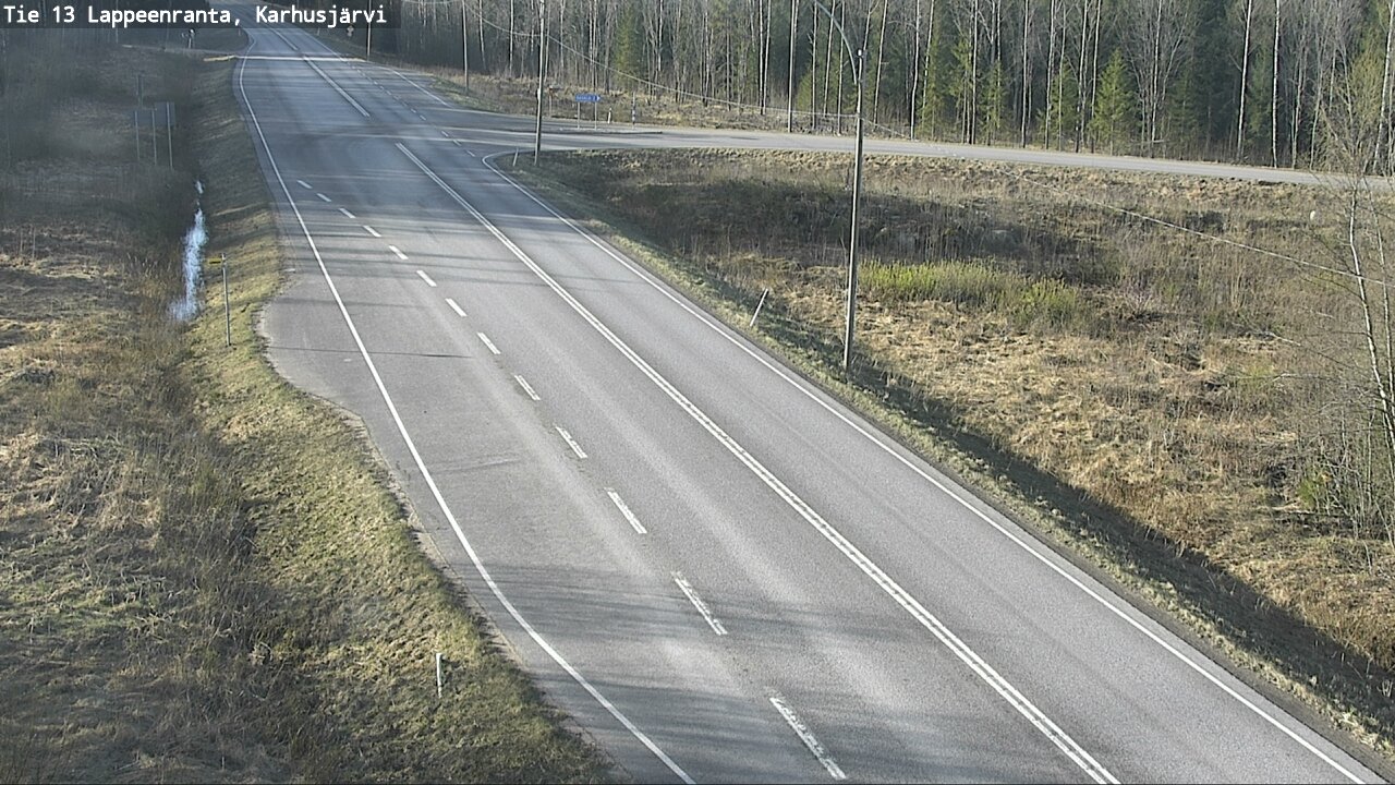 Weather Camera Image Road 13 Karhusjärvi, Lappeenranta, Etelä-Karjala
