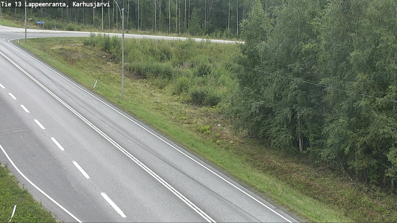 Weather Camera Image Road 13 Karhusjärvi, Lappeenranta, Etelä-Karjala