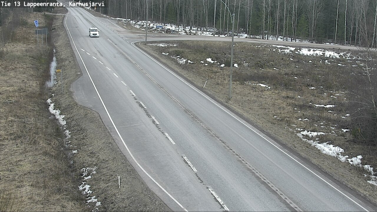 Weather Camera Image Väg 13 Karhusjärvi, Lappeenranta, Etelä-Karjala