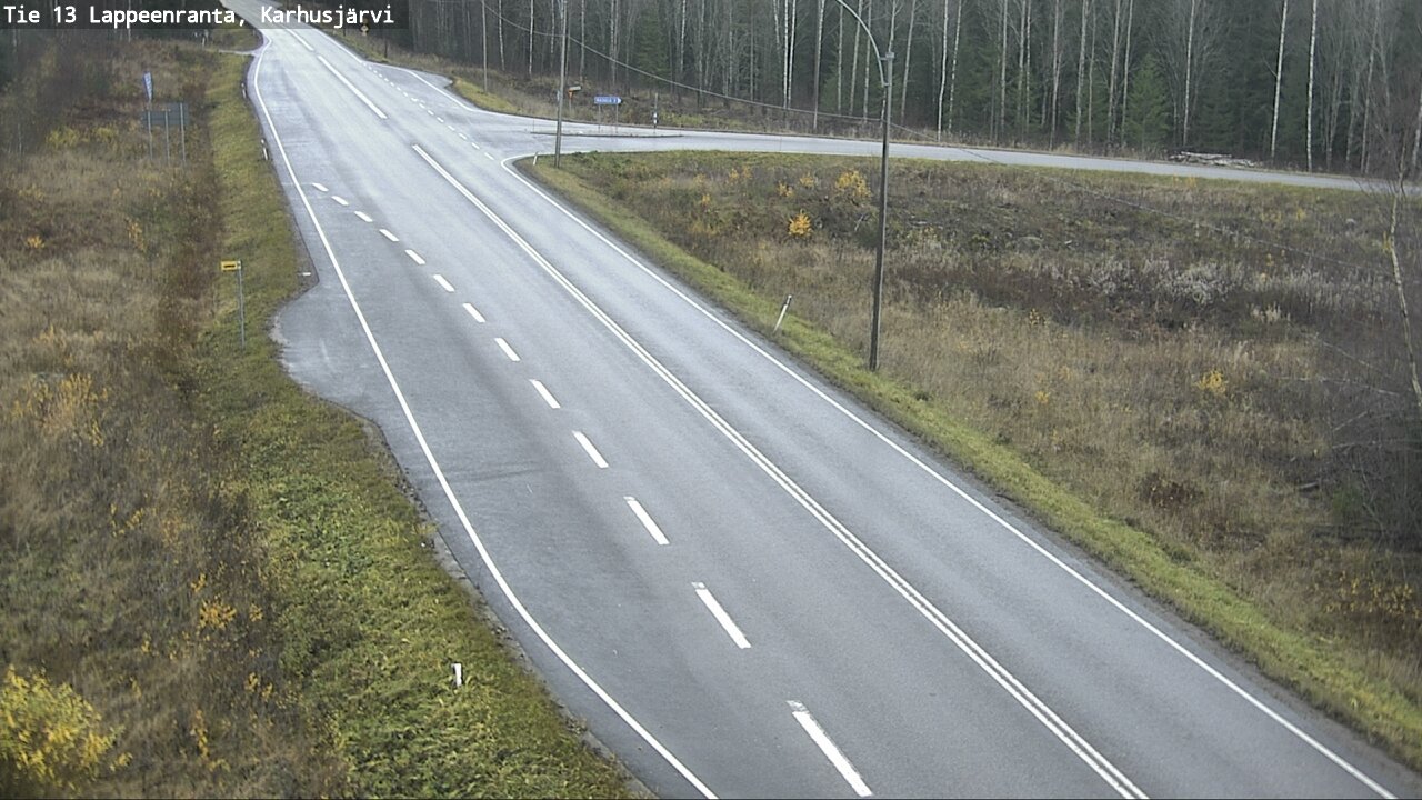 Weather Camera Image Road 13 Karhusjärvi, Lappeenranta, Etelä-Karjala