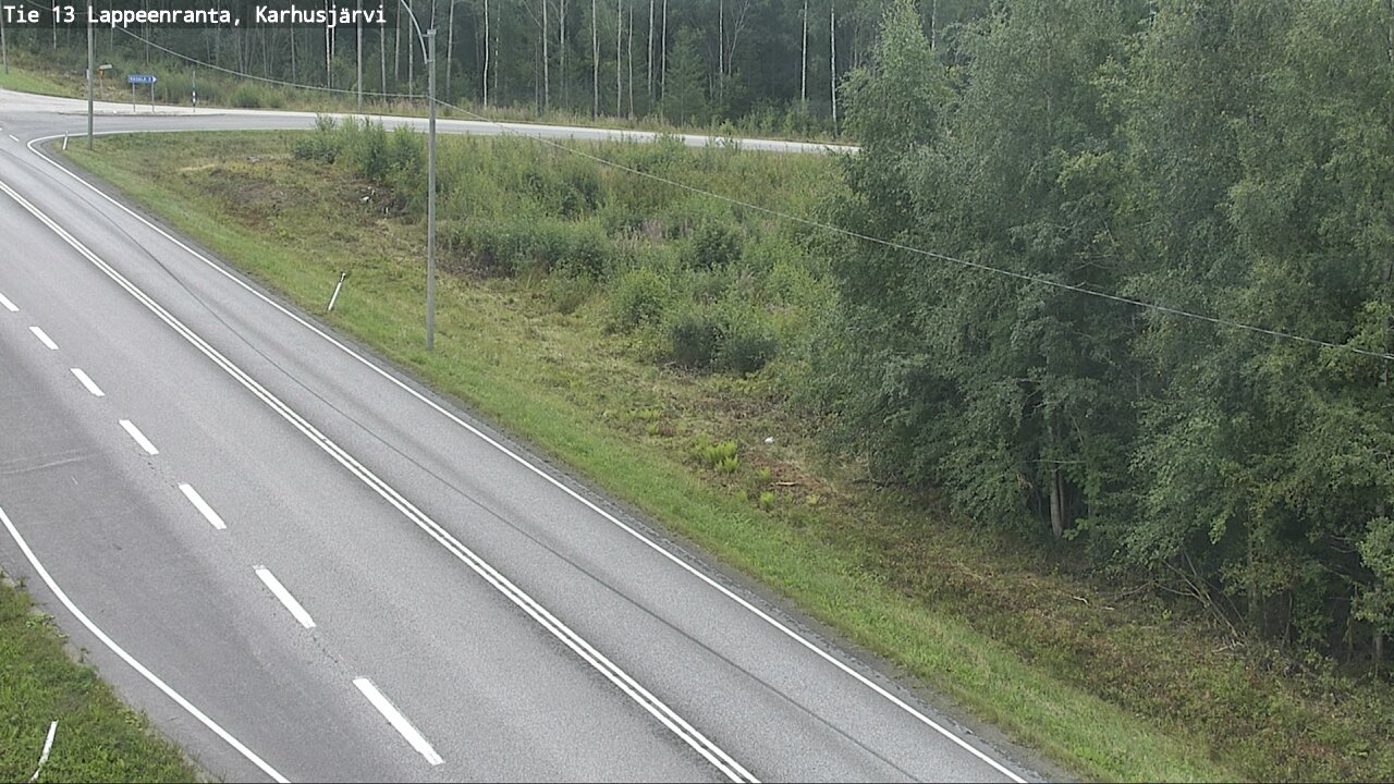 Weather Camera Image Road 13 Karhusjärvi, Lappeenranta, Etelä-Karjala
