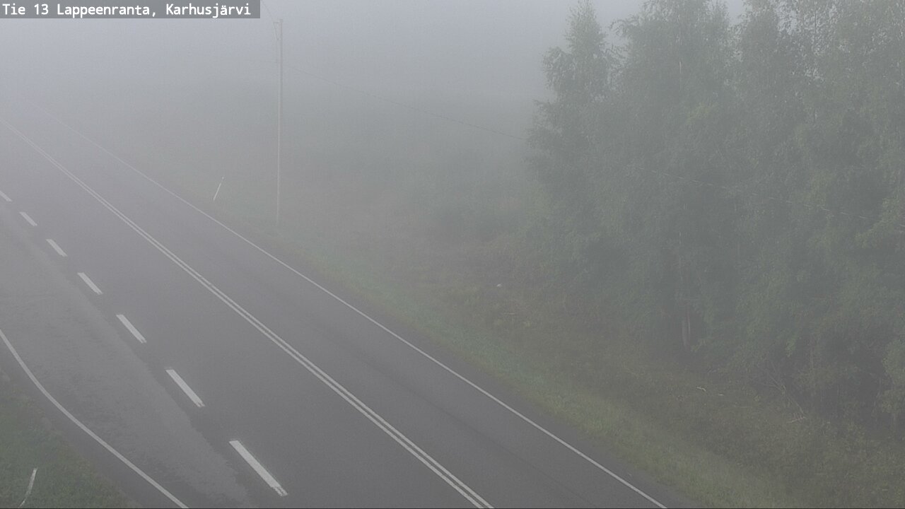 Weather Camera Image Road 13 Karhusjärvi, Lappeenranta, Etelä-Karjala