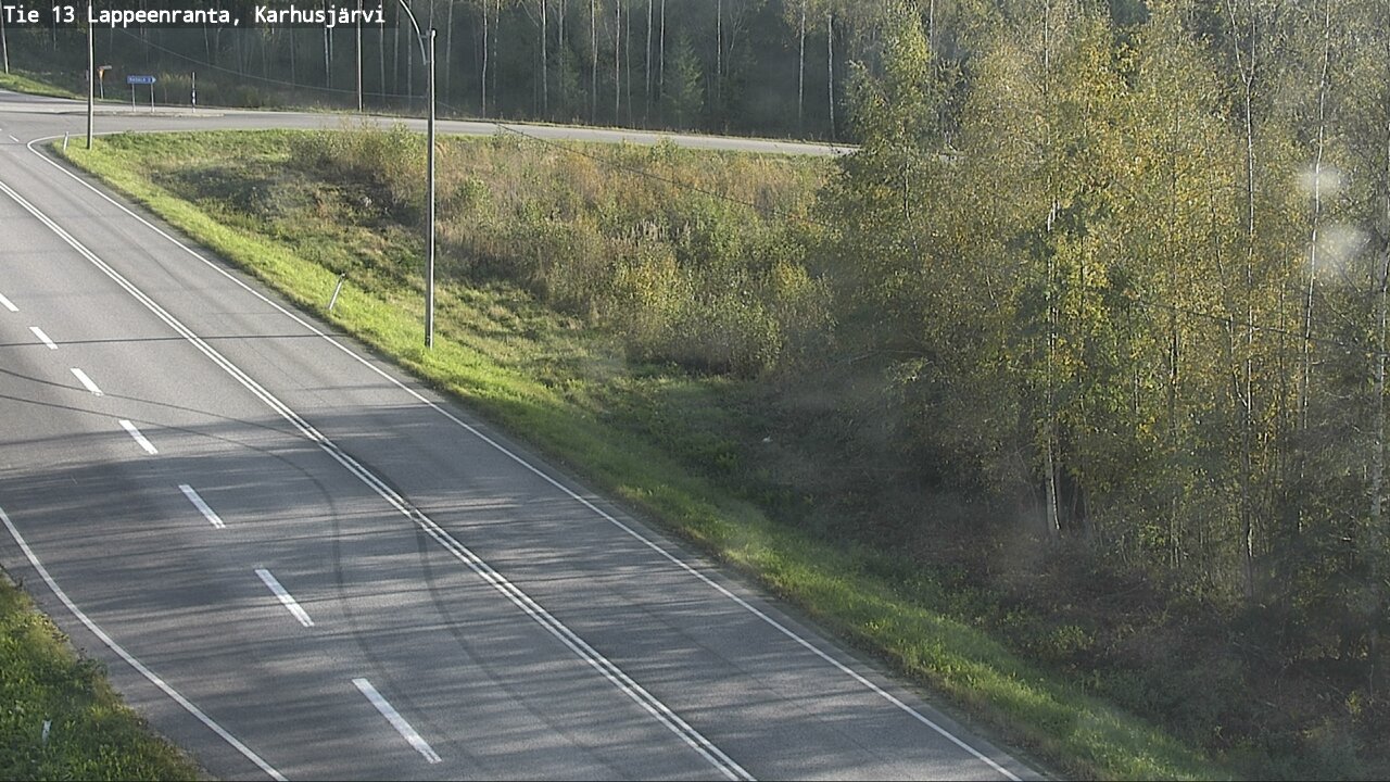 Weather Camera Image Väg 13 Karhusjärvi, Lappeenranta, Etelä-Karjala