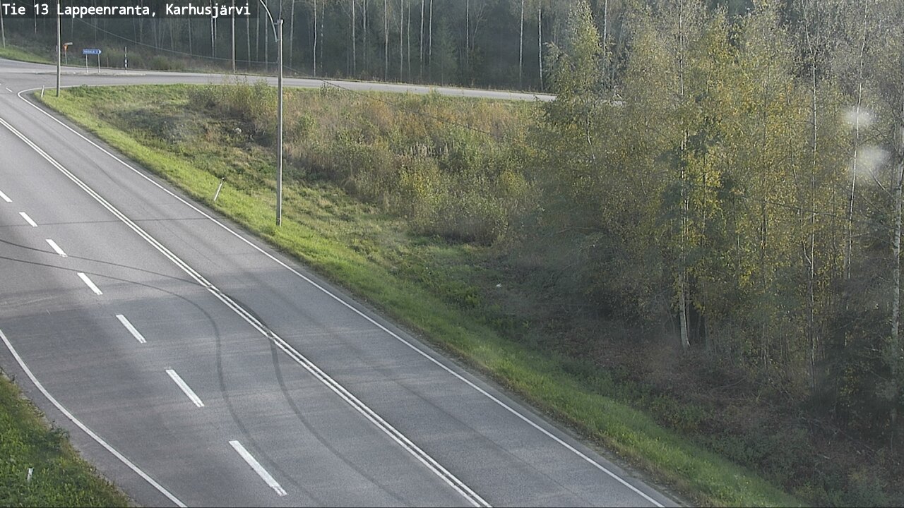 Weather Camera Image Väg 13 Karhusjärvi, Lappeenranta, Etelä-Karjala