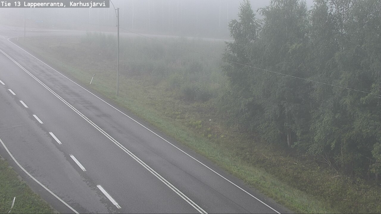 Weather Camera Image Road 13 Karhusjärvi, Lappeenranta, Etelä-Karjala