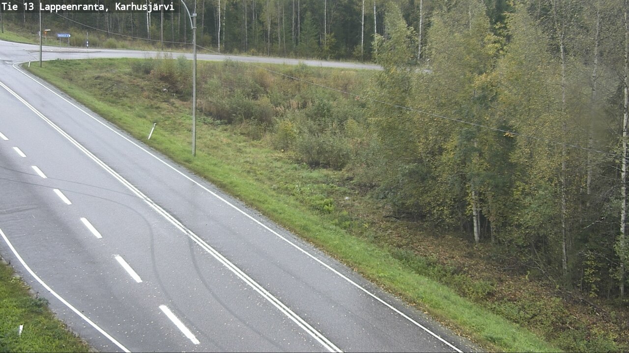 Weather Camera Image Road 13 Karhusjärvi, Lappeenranta, Etelä-Karjala