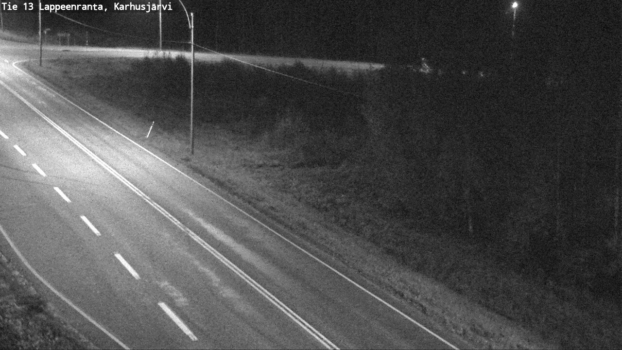 Weather Camera Image Road 13 Karhusjärvi, Lappeenranta, Etelä-Karjala