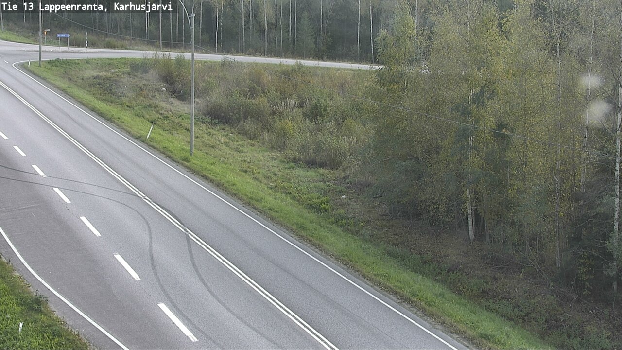 Weather Camera Image Road 13 Karhusjärvi, Lappeenranta, Etelä-Karjala