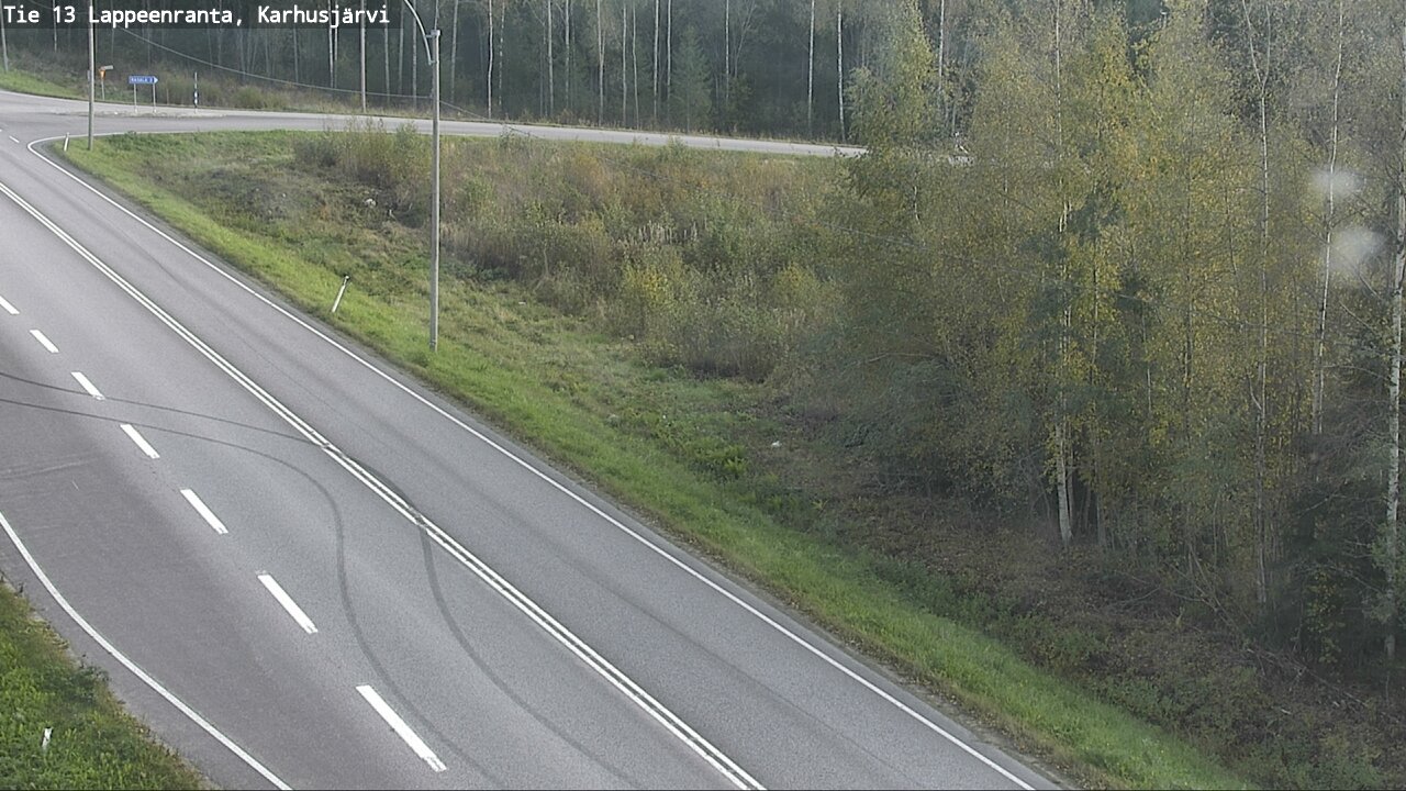 Weather Camera Image Väg 13 Karhusjärvi, Lappeenranta, Etelä-Karjala