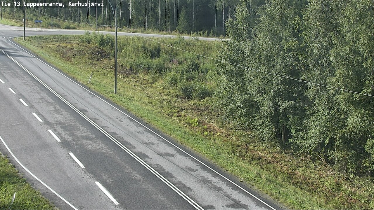 Weather Camera Image Road 13 Karhusjärvi, Lappeenranta, Etelä-Karjala