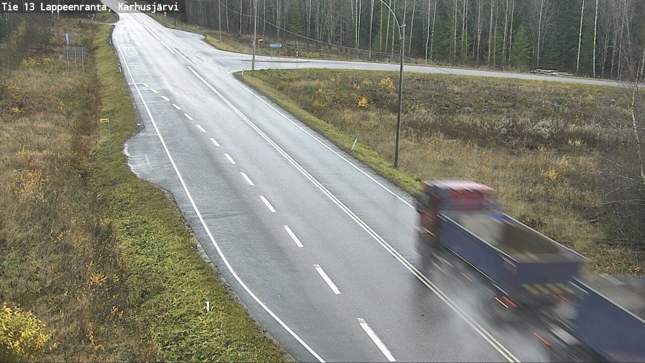 Weather Camera Image Road 13 Karhusjärvi, Lappeenranta, Etelä-Karjala