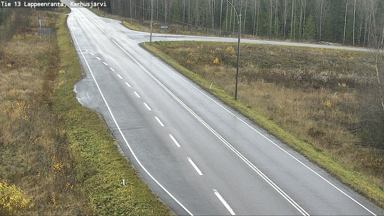 Weather Camera Image Road 13 Karhusjärvi, Lappeenranta, Etelä-Karjala