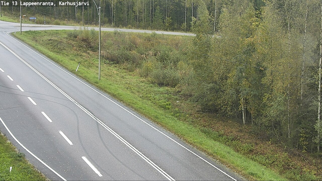 Weather Camera Image Road 13 Karhusjärvi, Lappeenranta, Etelä-Karjala