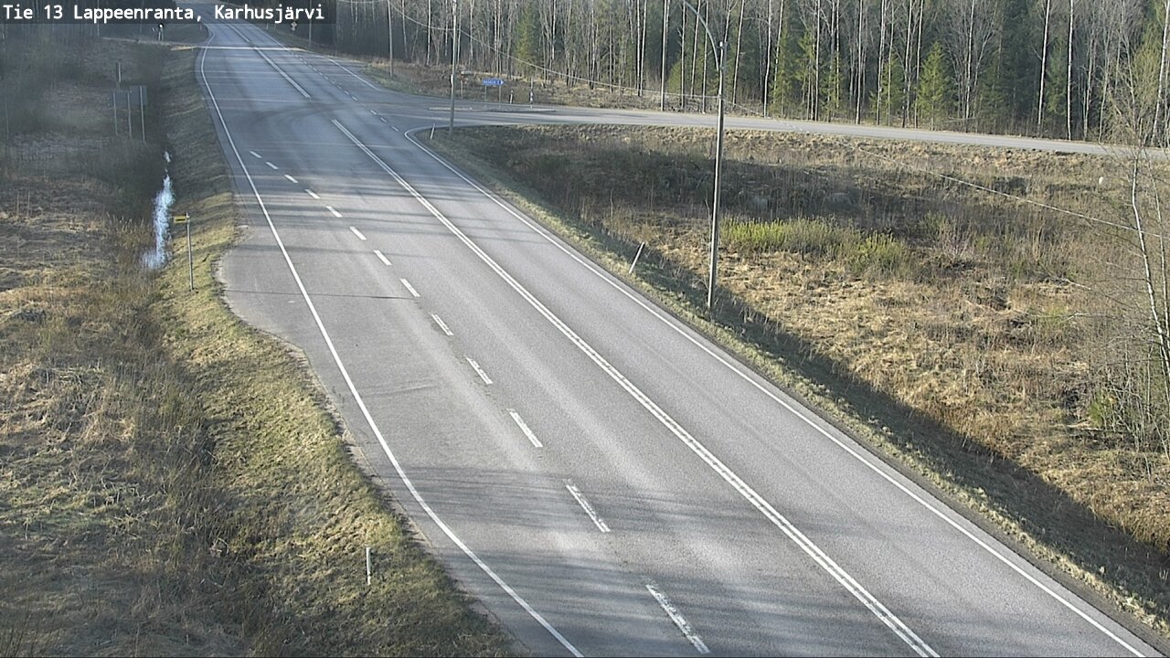 Weather Camera Image Road 13 Karhusjärvi, Lappeenranta, Etelä-Karjala