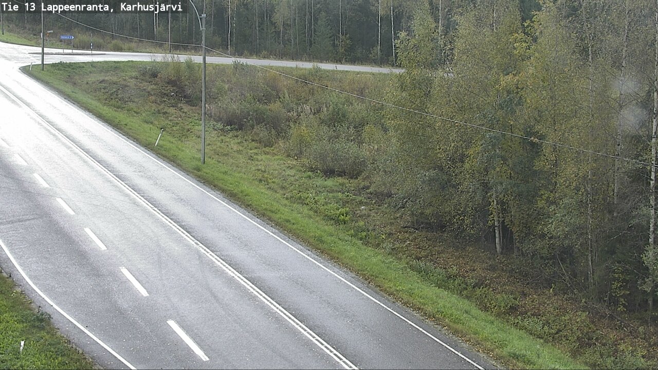 Weather Camera Image Road 13 Karhusjärvi, Lappeenranta, Etelä-Karjala