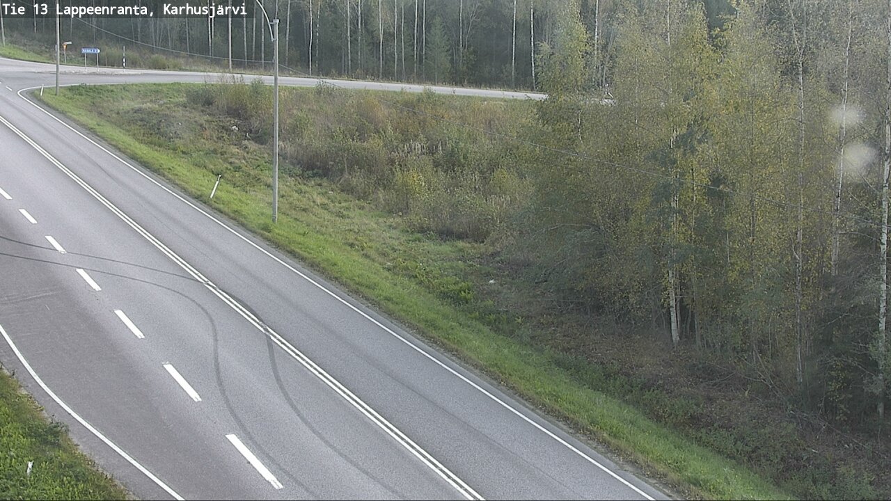 Weather Camera Image Väg 13 Karhusjärvi, Lappeenranta, Etelä-Karjala