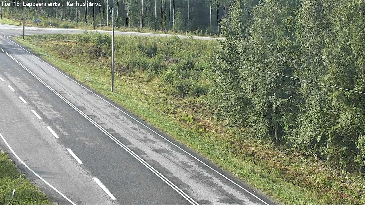 Weather Camera Image Road 13 Karhusjärvi, Lappeenranta, Etelä-Karjala