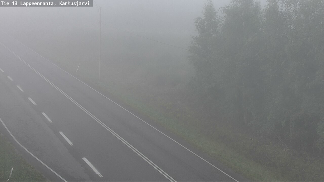 Weather Camera Image Road 13 Karhusjärvi, Lappeenranta, Etelä-Karjala