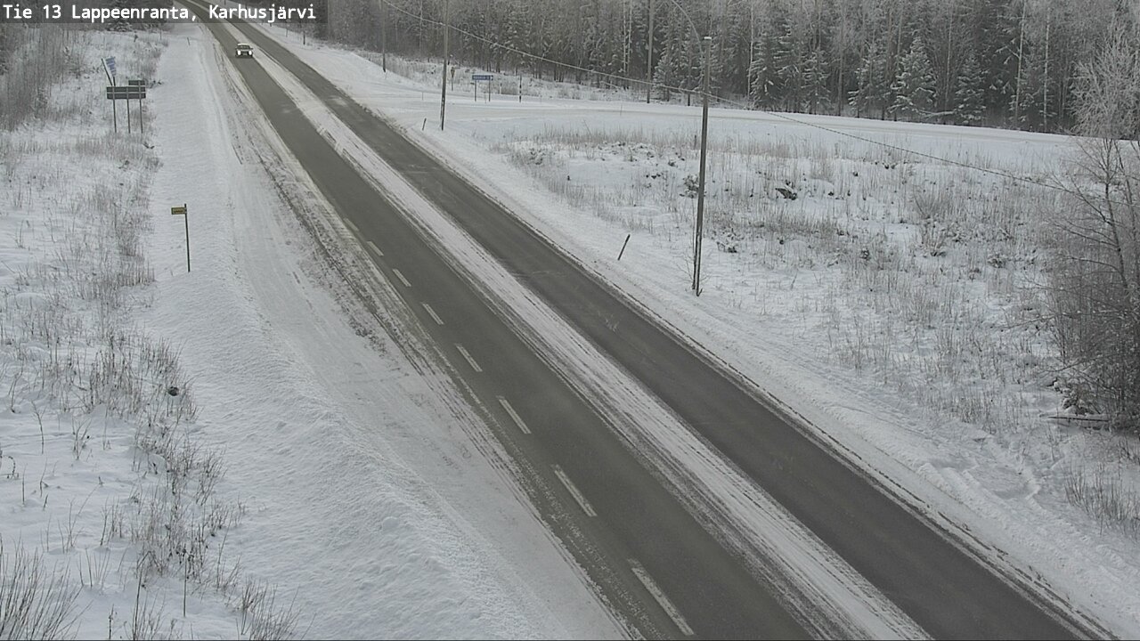 Weather Camera Image Road 13 Karhusjärvi, Lappeenranta, Etelä-Karjala