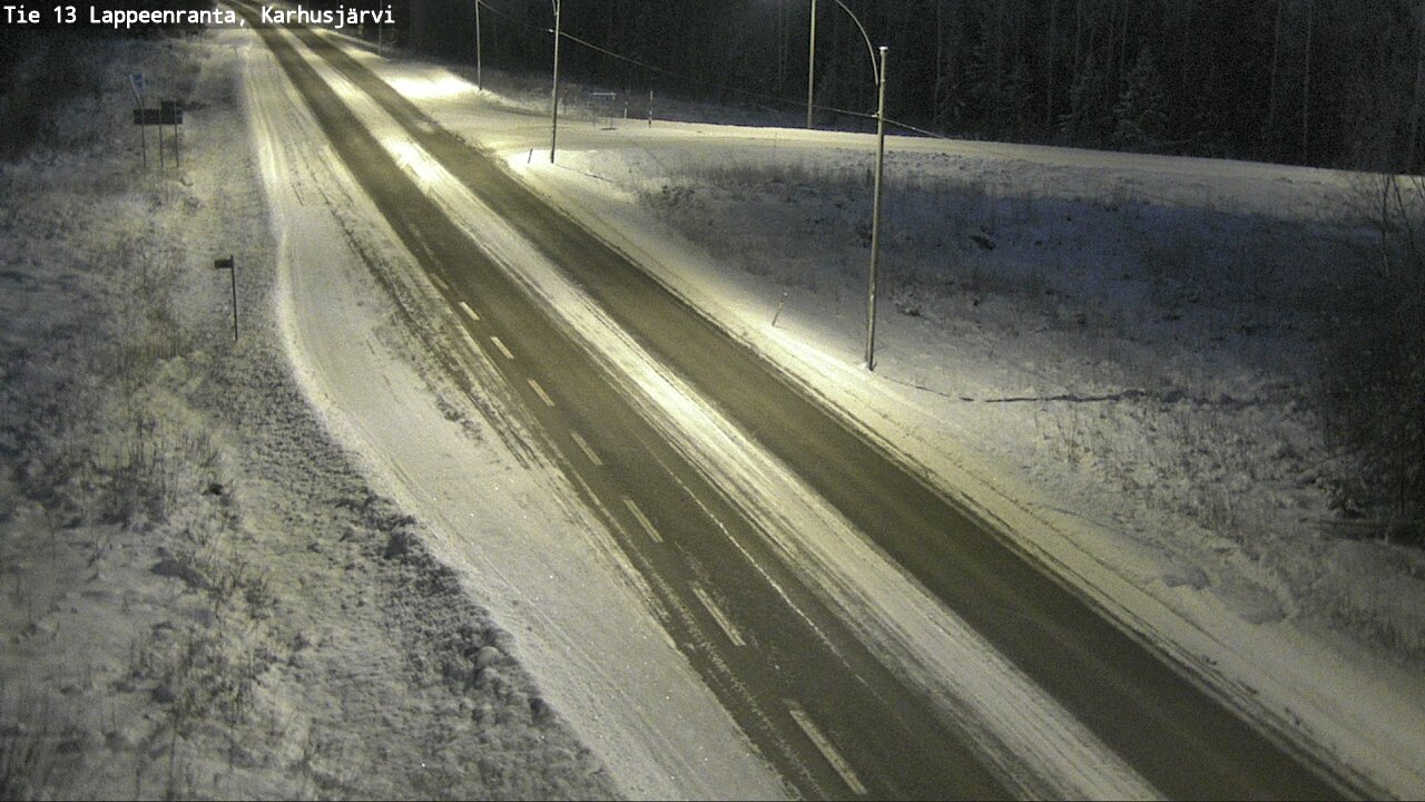 Weather Camera Image Road 13 Karhusjärvi, Lappeenranta, Etelä-Karjala