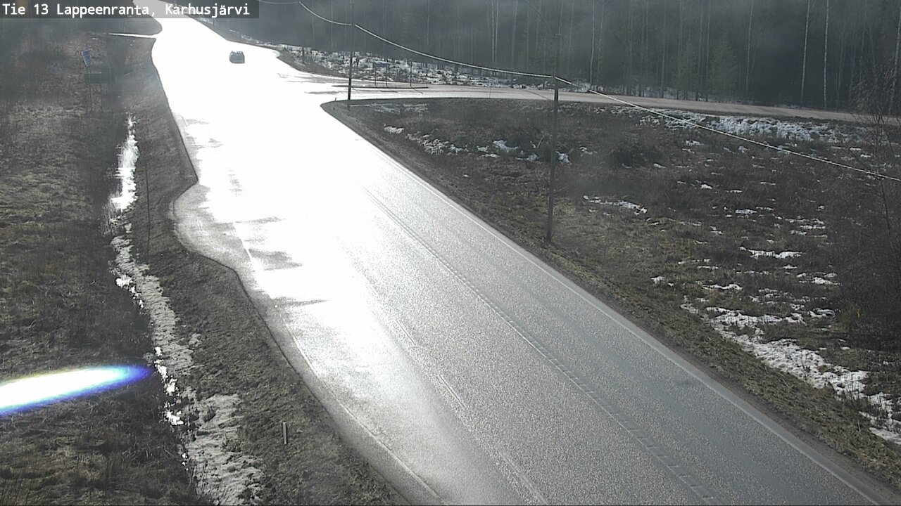 Weather Camera Image Väg 13 Karhusjärvi, Lappeenranta, Etelä-Karjala
