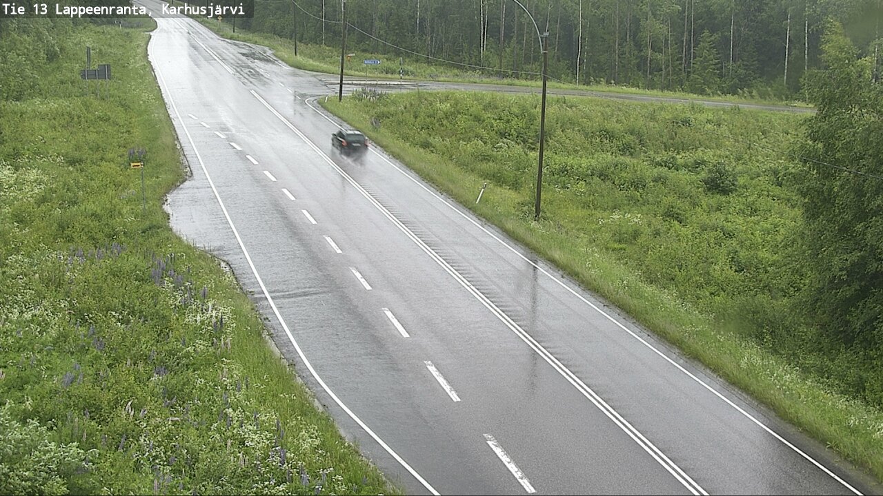 Weather Camera Image Road 13 Karhusjärvi, Lappeenranta, Etelä-Karjala