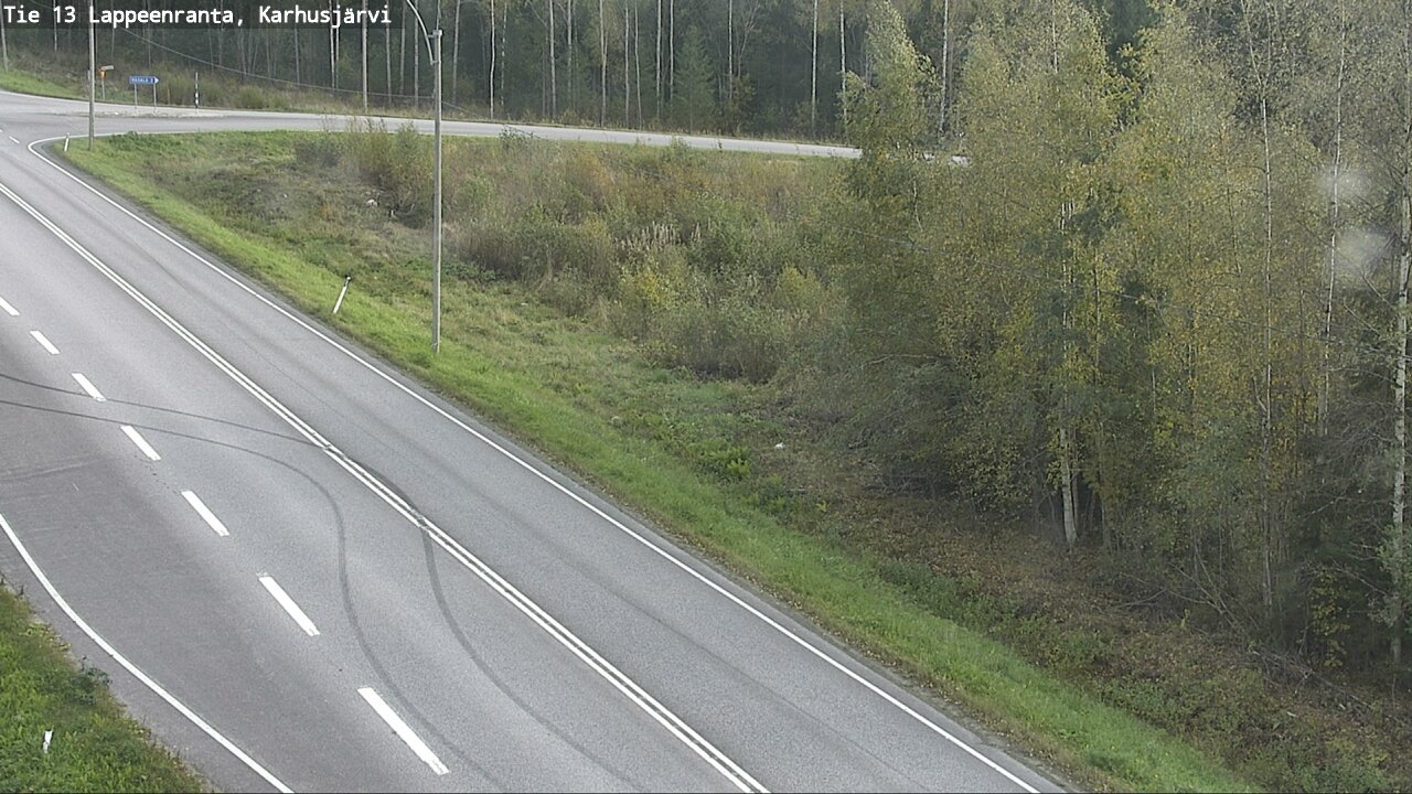 Weather Camera Image Road 13 Karhusjärvi, Lappeenranta, Etelä-Karjala