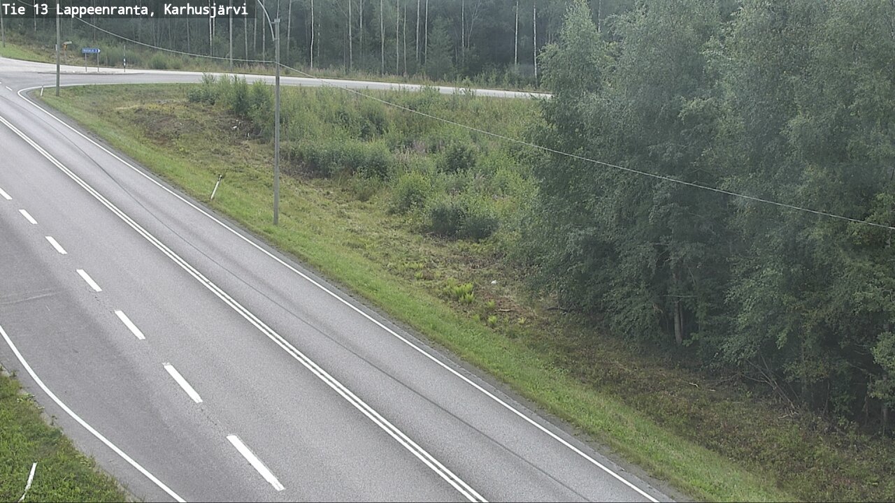 Weather Camera Image Road 13 Karhusjärvi, Lappeenranta, Etelä-Karjala