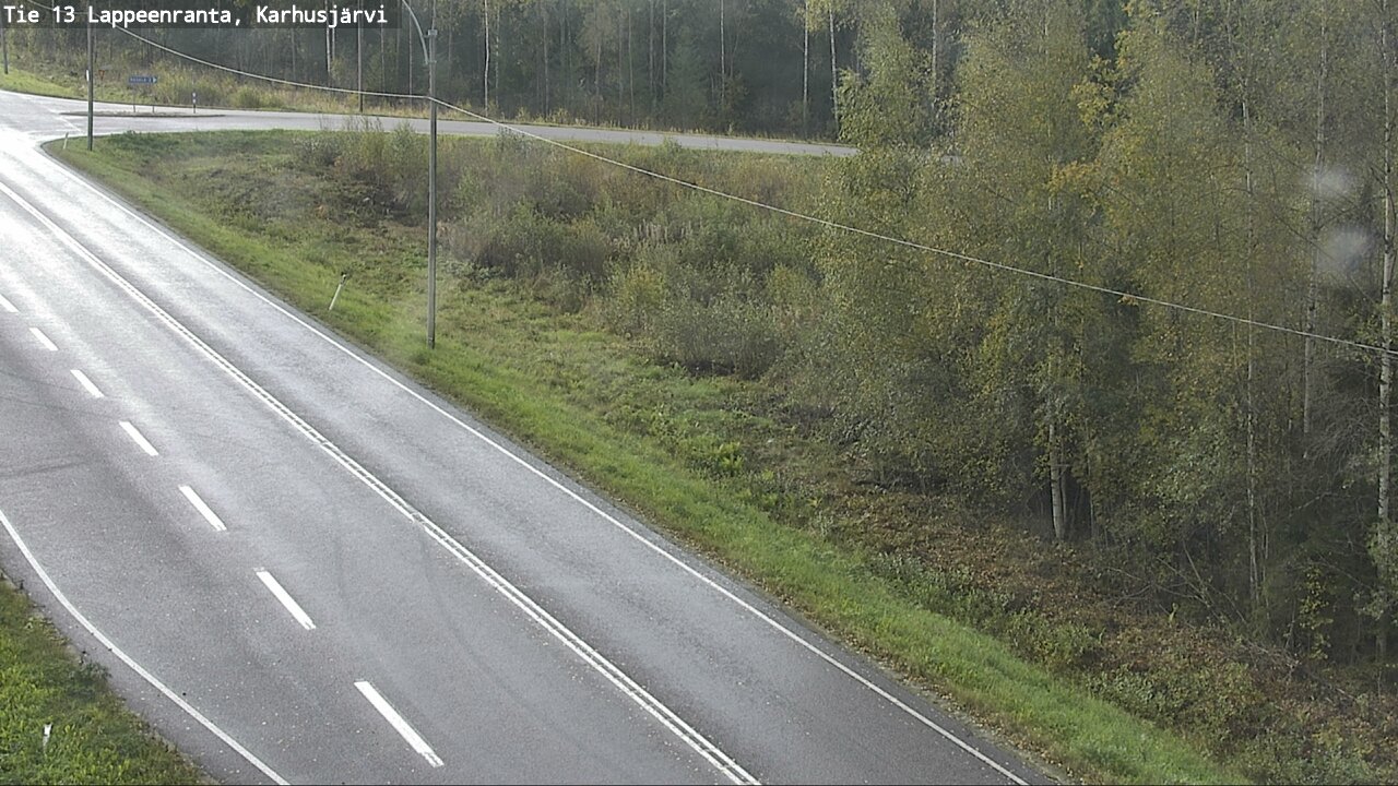 Weather Camera Image Road 13 Karhusjärvi, Lappeenranta, Etelä-Karjala