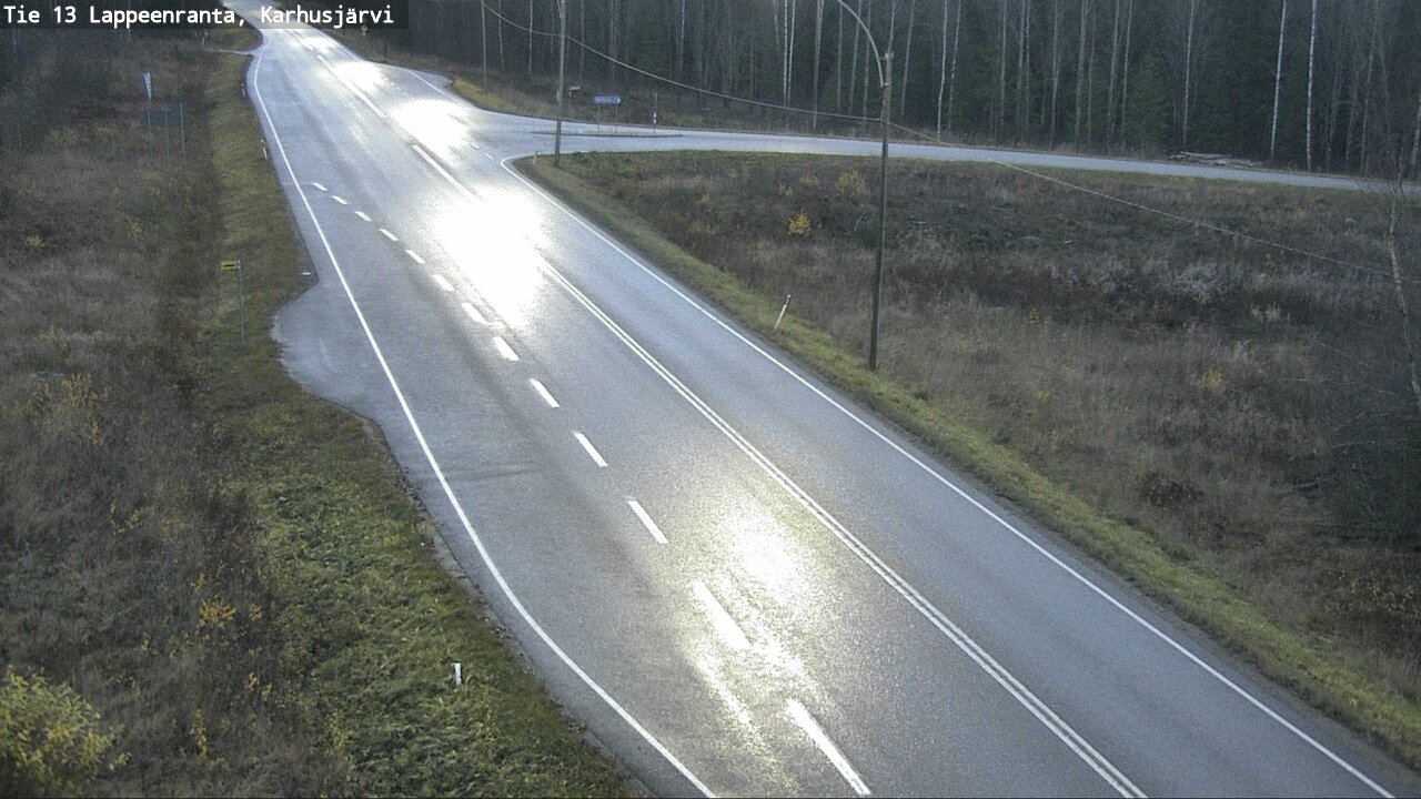 Weather Camera Image Road 13 Karhusjärvi, Lappeenranta, Etelä-Karjala