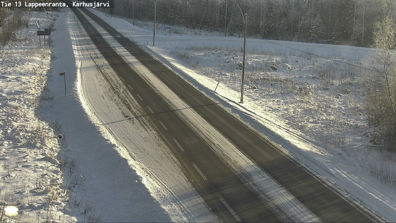 Weather Camera Image Road 13 Karhusjärvi, Lappeenranta, Etelä-Karjala
