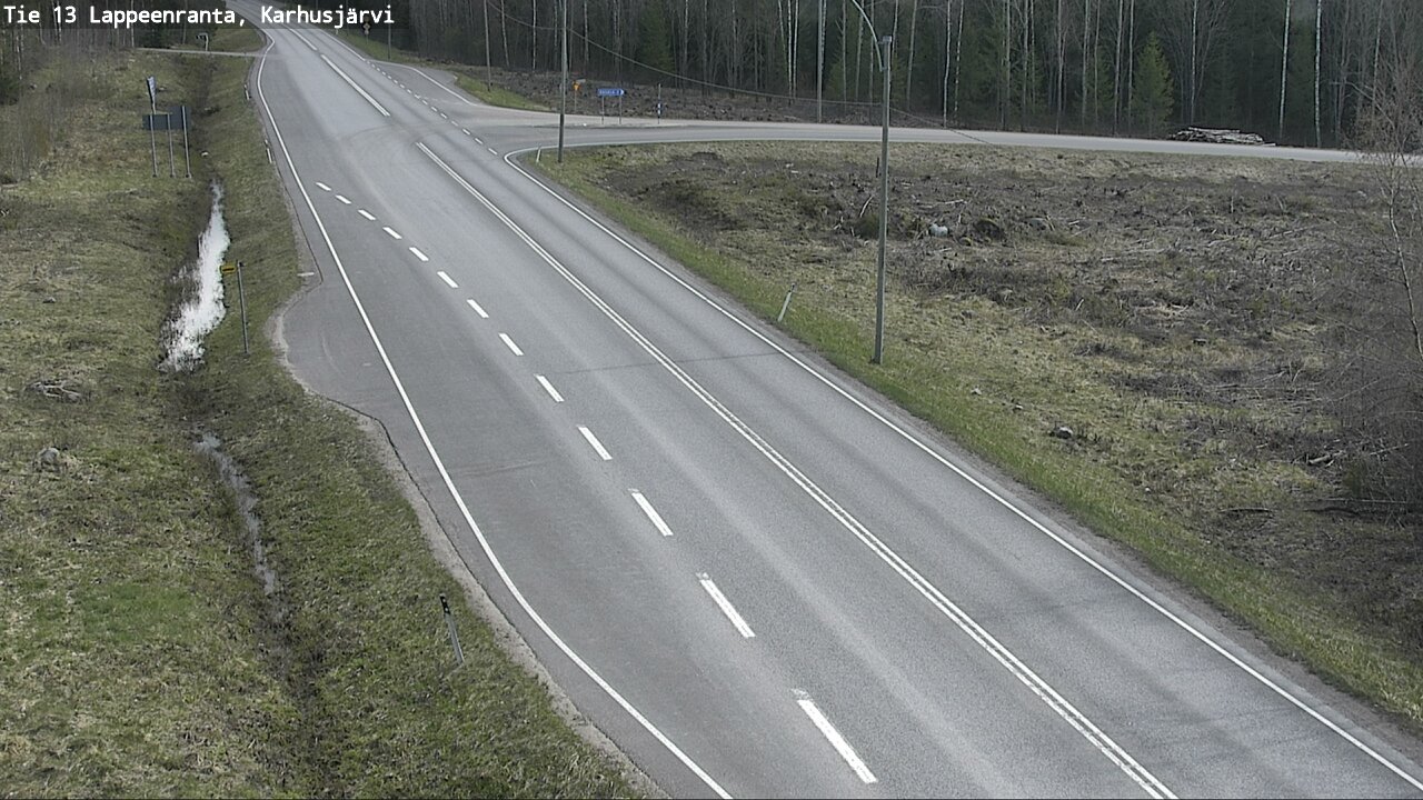 Weather Camera Image Road 13 Karhusjärvi, Lappeenranta, Etelä-Karjala
