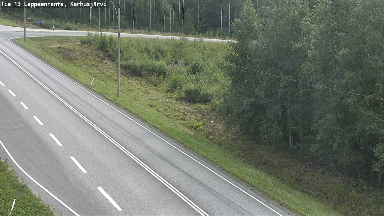 Weather Camera Image Road 13 Karhusjärvi, Lappeenranta, Etelä-Karjala